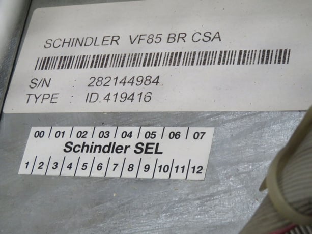 100 HP Schindler, DR-VAB088, Variable Frequency Drive, 380-480 Volts Input, 150 Amps Output - Image 5