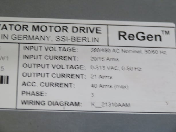 Otis, OVFR2B-404, Variable Frequency Drive, regenerative inverter, 2016 - Image 9