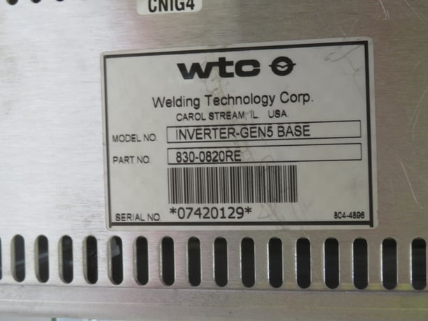 Welding Technologies Corp #304-0600V1R, Inverter drive - Image 7