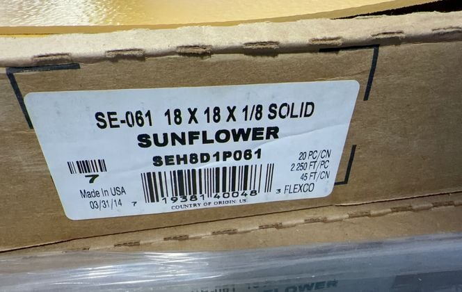 Flexco #SE-061, Rubber Floor Tiles, 18" x 18" x 1/8", LOT of 40 Boxes, Unused - Image 4