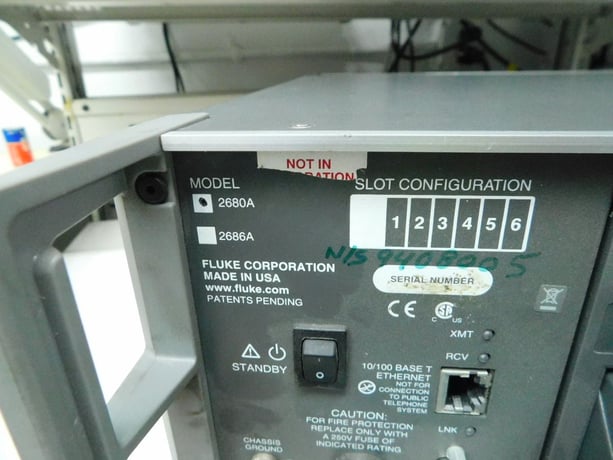 Fluke #2680A, Data Acquisition System, 120 Channels, 1000 RPS Scan Rate, 18-Bit Resolution, 120/240 VAC - Image 7