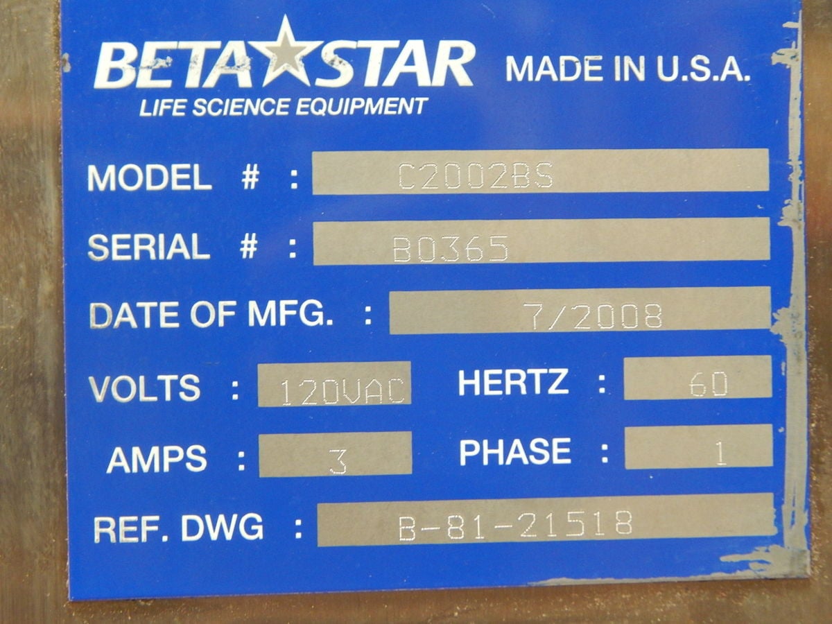Beta Star #C2002BS, Steam Sterilizer Autoclave, 56.6 L Chamber, Pre/Post Vacuum, MPU Control, Printer - Image 6