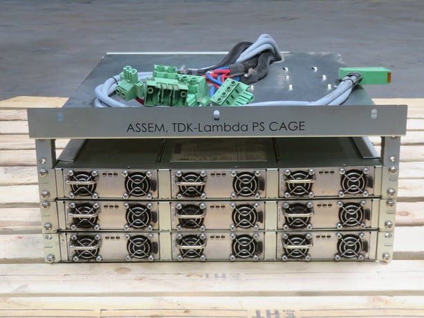 TDK #YM-10-1814, Power Supply Cage Assembly, 3-Slot, 1U Rack, 19" Wide, ROHS (2 available) - Image 2