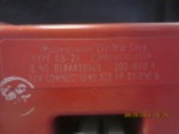 600 Amps, Eaton, DB-25, manually operated, drawout, #AB0396 - Image 2