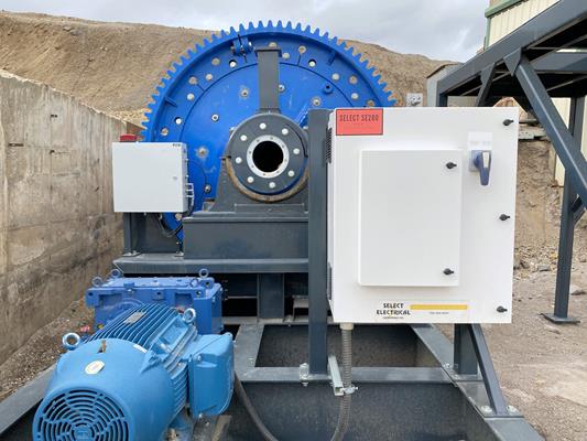 5' x 7' Allis-Chalmers, Ball Mill, 100 HP, 1.5m x 2m, skidded, wet or dry, Rebuilt - Image 4