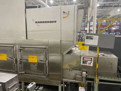 Ransohoff #LeanVeyor, pass-thru parts washer, 24" Wide x 30" Tunnel, 304 Stainless Steel, 2006 - Image 3