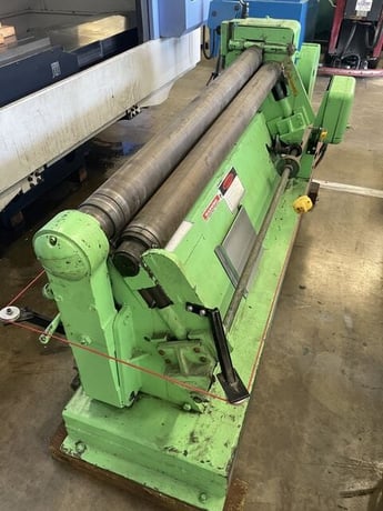 5' x 14 gauge Wysong #B-60, 3-roll Plate Roll, 4" diameter, 1.5 HP - Image 1