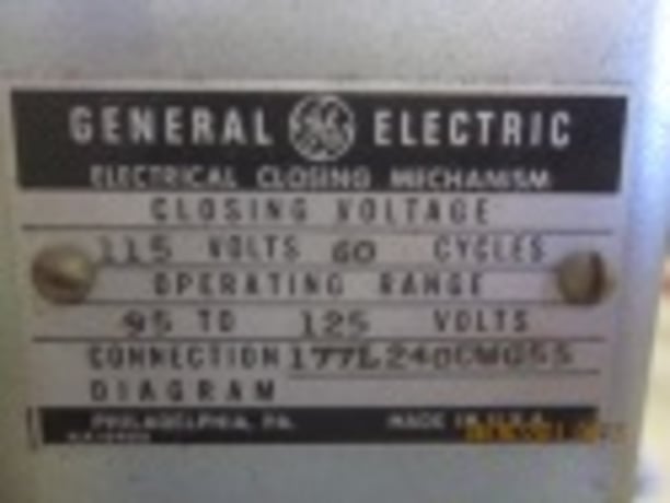 1600 Amps, General Electric, AK-3-50, electrically operated, drawout, #AB0331 - Image 1