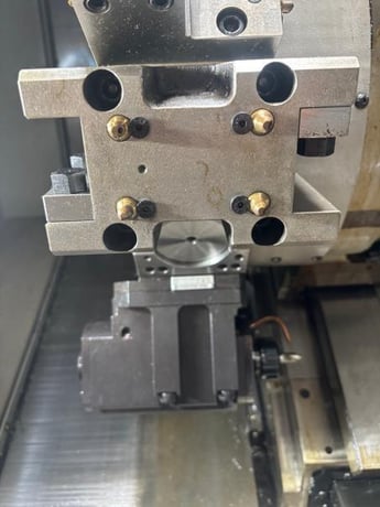 Tsugami #M08SY-II, CNC lathe, Fanuc 0iTF Plus Control, LNS QLS80 S2 barfeeder, 8" chuck, 2.56" bar, 2021 - Image 9