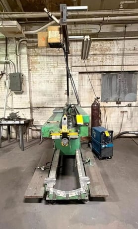 Webb #J56, 4' x 10 gauge longitudinal seam welder with Miller Millermatic 250CV-DC welder - Image 1