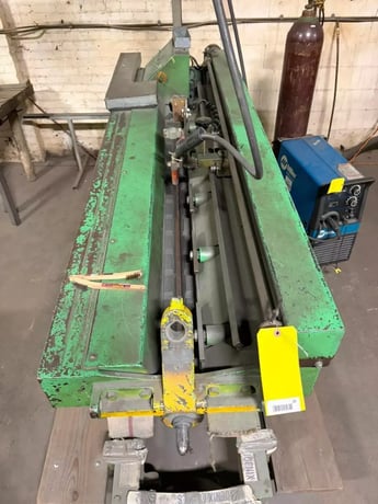 Webb #J56, 4' x 10 gauge longitudinal seam welder with Miller Millermatic 250CV-DC welder - Image 7