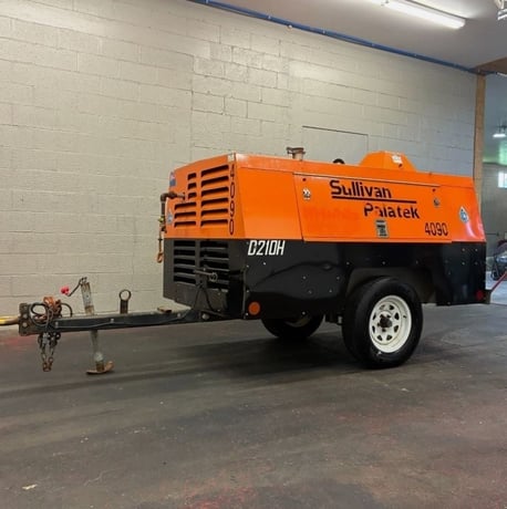 210 cfm, 100/150 psig, Sullivan Palatek #D210PHDZ, Diesel Portable Air Compressor, 676 hours - Image 2
