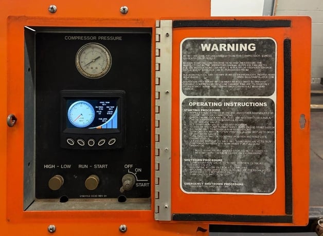 210 cfm, 100/150 psig, Sullivan Palatek #D210PHDZ, Diesel Portable Air Compressor, 676 hours - Image 3