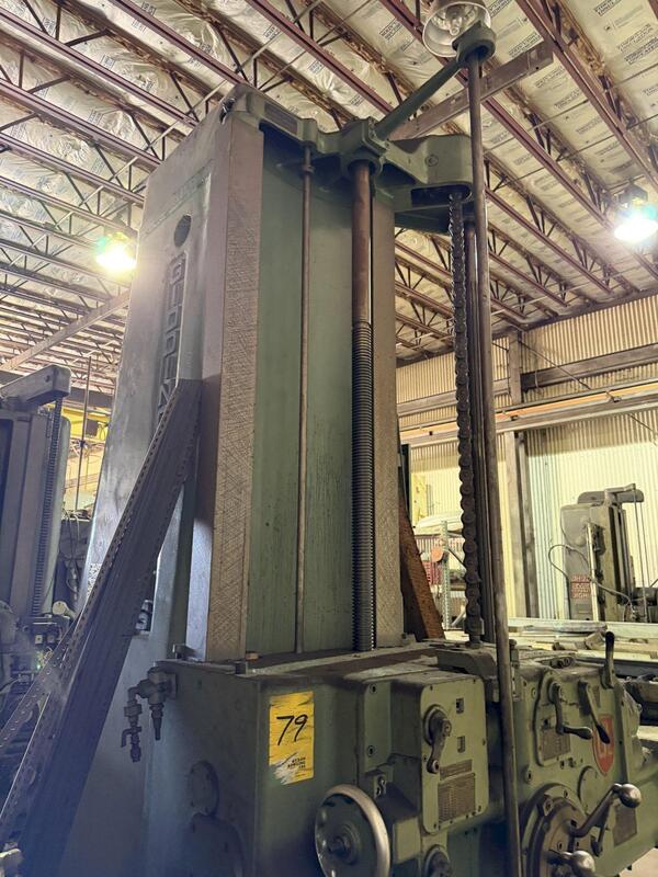 5" Giddings & Lewis #350-T, table type horizontal boring mill - Image 2