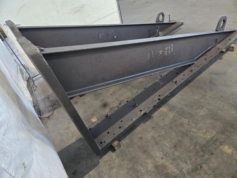 17" x 138" x 55" drilled & tapped angle plate set - Image 3