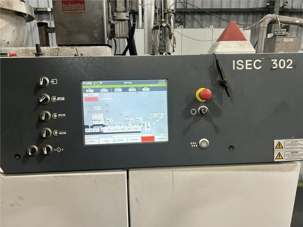 Pure Loop #EVO-302-E, plastic reclaim extrusion line w/ shredder, 3-1/8" extruder, 268 HP, Erema filter, 2018 - Image 5