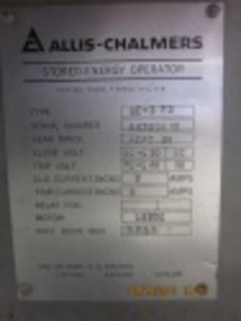 3000 Amps, Allis-Chalmers, FA-350A, electrically operated, drawout, #AB0460 - Image 1