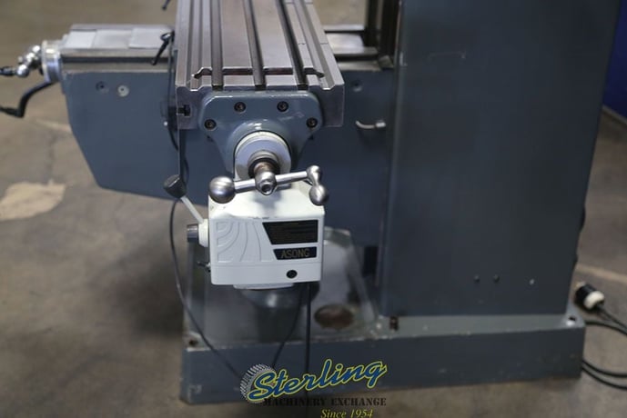 Lagun #FTV-2S, vertical mill, 10" x50" tbl., 30" X, 16" Y, 16" Z, 55-4250 RPM, R-8, power draw bar, variable - Image 6