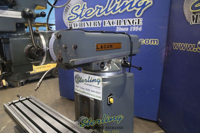Lagun #FTV-2S, vertical mill, 10" x50" tbl., 30" X, 16" Y, 16" Z, 55-4250 RPM, R-8, power draw bar, variable - Image 8