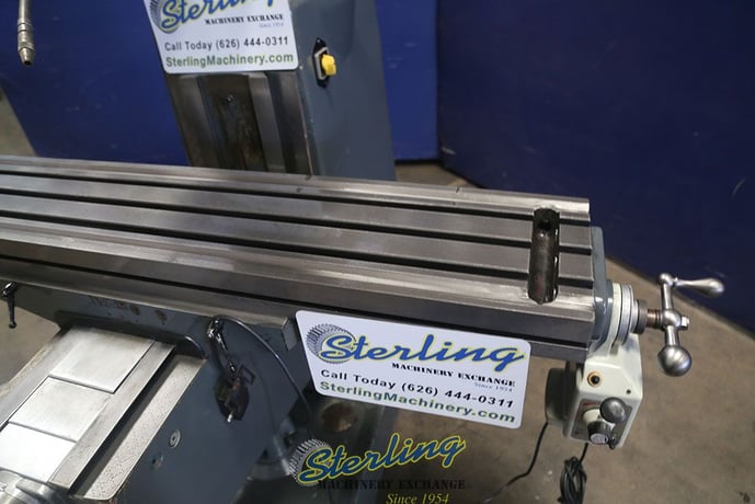 Lagun #FTV-2S, vertical mill, 10" x50" tbl., 30" X, 16" Y, 16" Z, 55-4250 RPM, R-8, power draw bar, variable - Image 9