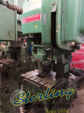 60 Ton, Bliss #C-60, OBI flywheel press, 4" stroke, 11.5" throat, 14.25" Shut Height, 3" adj., 15" open, 100 - Image 2