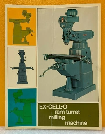 Ex-Cell-O, Ram Turret Milling Machine, cutting tools, vise - Image 1