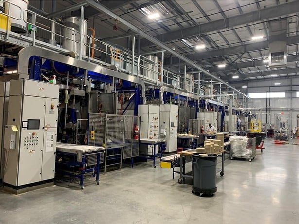 Southern Pulp Machinery #TFX, Pulp Moulder, 85 kg/hr. output, 23,040 liters/hour max. pulp supply, 43.3" x - Image 1