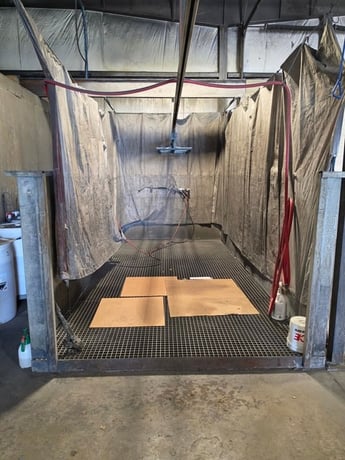 Complete Batch Powder System, oven, gun, conveyors, 6200 cfm - Image 10