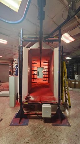 Nordson #EXCEL-2000 Bare spray booths, 10800 cfm, w/ 4x7 part window (2 available) - Image 4