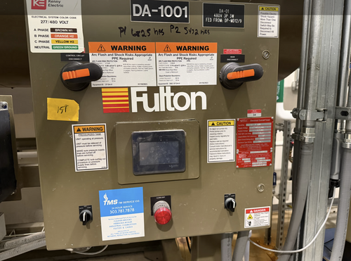 Fulton #DA-1001, Deaerator Tank System, boiler pump skid, 6825/5472 hours - Image 5