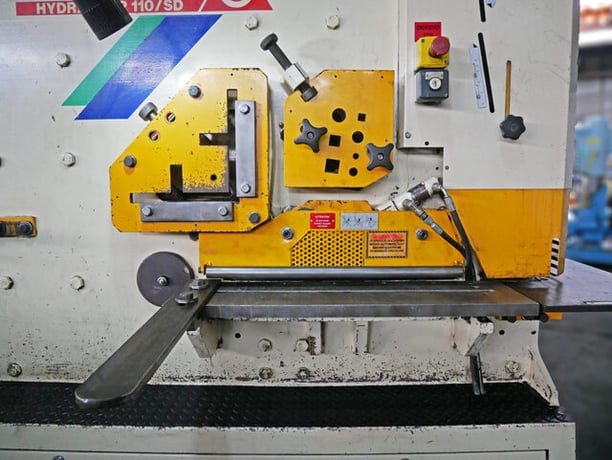 6-1/2" x 6-1/2" x 1/2" Geka #Hydracrop-110PD, CNC Deep Throat Dual Cylinder Hydraulic Ironworker, w/ - Image 5