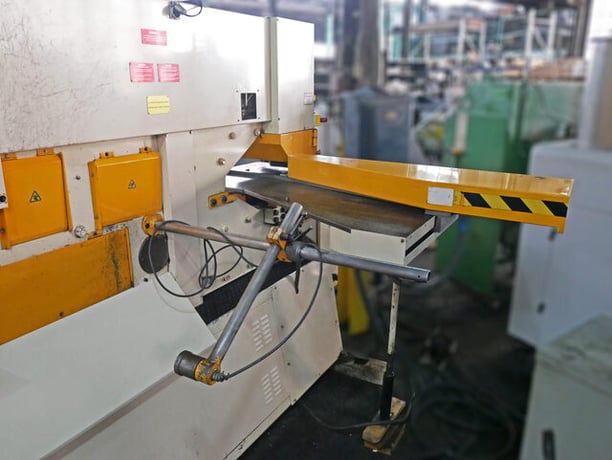 6-1/2" x 6-1/2" x 1/2" Geka #Hydracrop-110PD, CNC Deep Throat Dual Cylinder Hydraulic Ironworker, w/ - Image 7