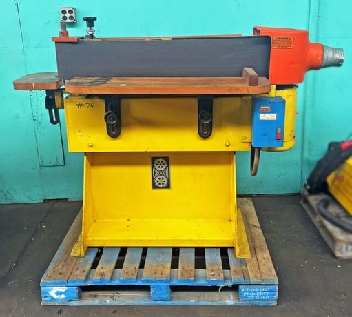 7" x 125" Crouch #VH-87, Edge Belt Sander, 3700 FPM, 5 HP - Image 2