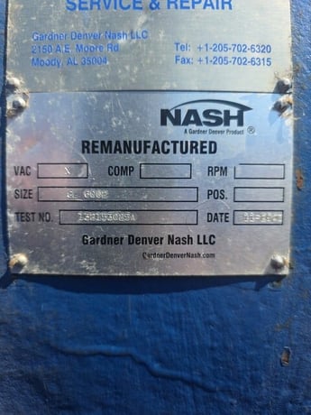 Nash #CL6002, Vacuum Pump, Stainless Steel - Image 4