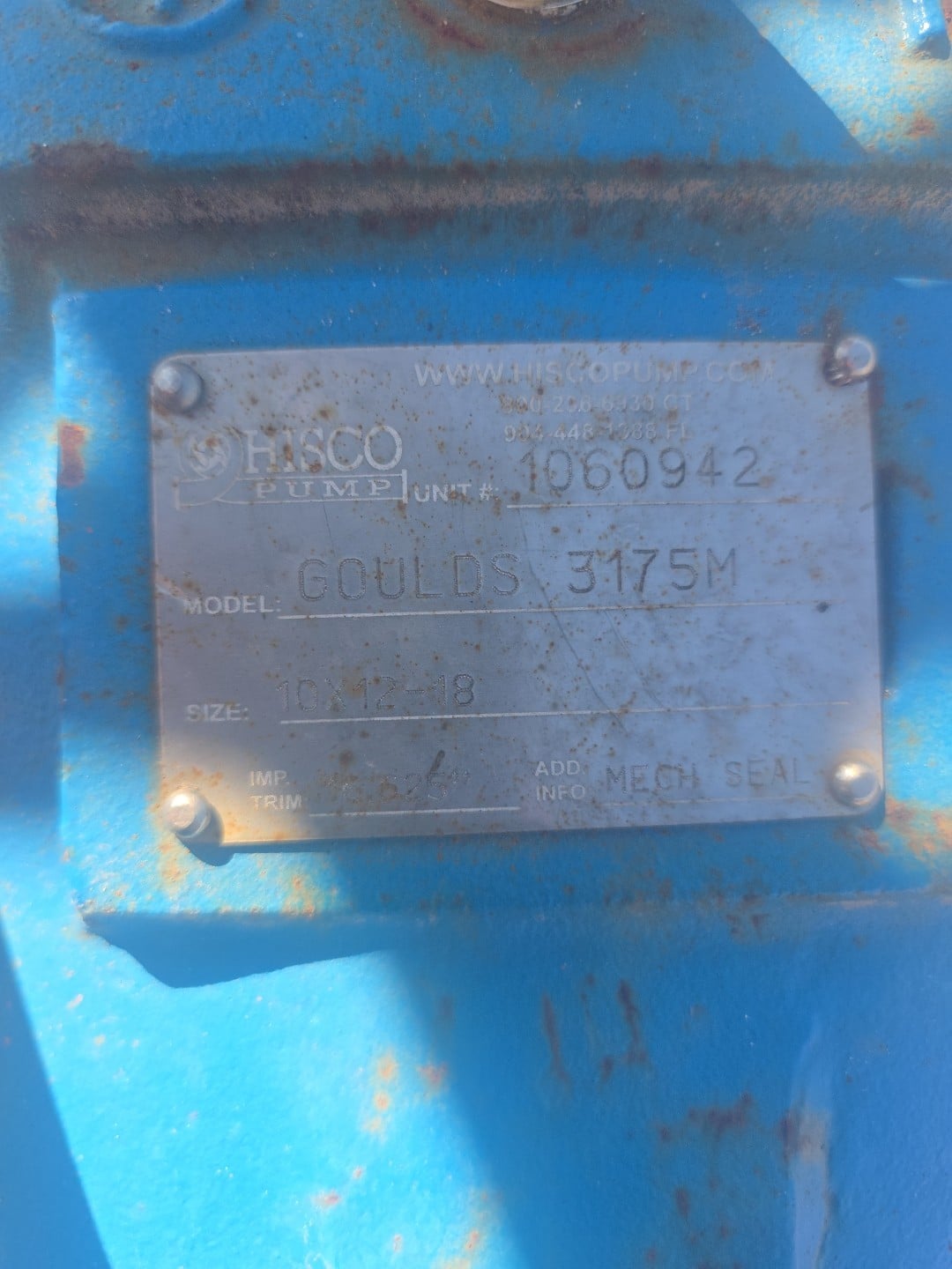 10x12-18 Goulds #3175M, Centrifugal Pump - Image 5