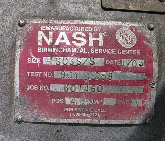 Nash #SC3S/S, Vacuum Pump - Image 2