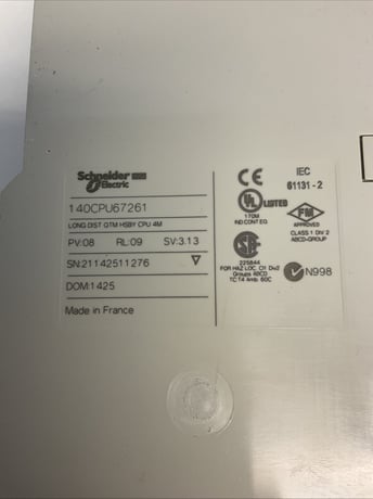 Schneider #140CPU67261, Modicon Quantum PLC CPU Module - Image 3