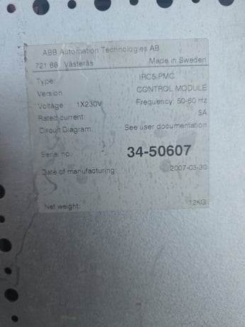 ABB, IRC PMC Control Module, 50/60 Hz - Image 2