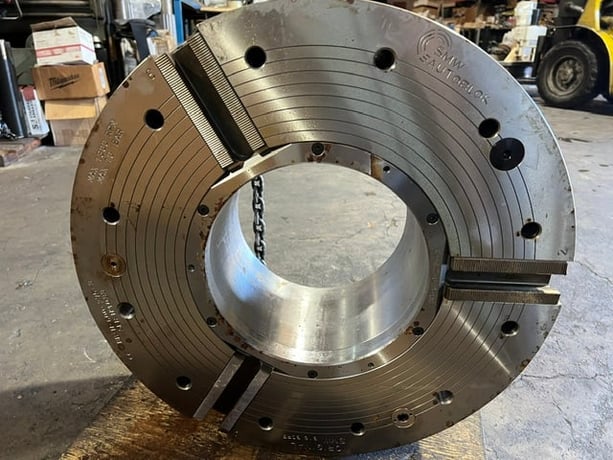 24" SMW Autoblok #BBN-600-275, (3 jaw air chuck) 10.8 bore - Image 8