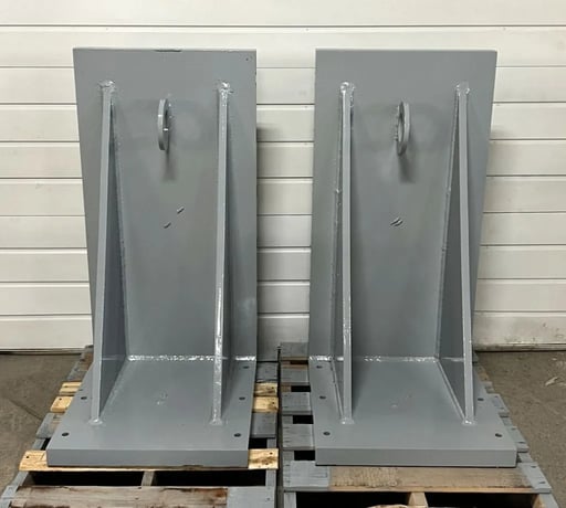 24" x 26" x 48" Heavy Duty T-Slotted Steel Angle Plates, 6 T-Slots, (2 available) - Image 2