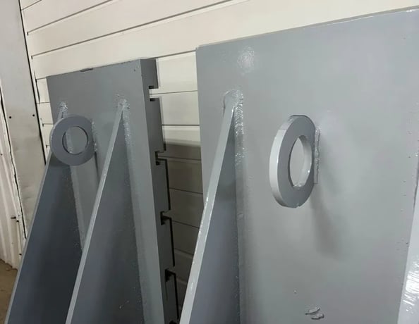24" x 26" x 48" Heavy Duty T-Slotted Steel Angle Plates, 6 T-Slots, (2 available) - Image 3