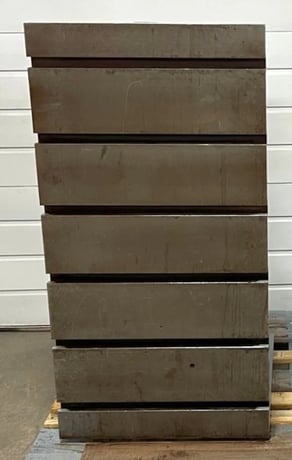 24" x 26" x 48" Heavy Duty T-Slotted Steel Angle Plates, 6 T-Slots, (2 available) - Image 4