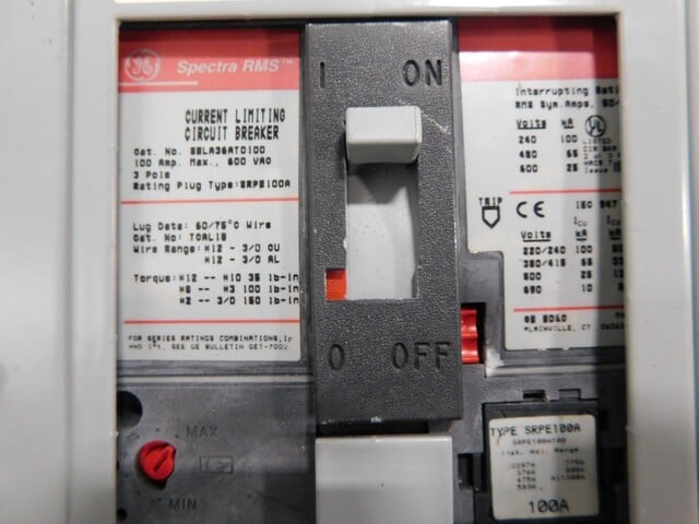 400 Amp. General Electric, Spectra Series, panelboard, 4 W, 480Y/277 Volts - Image 8