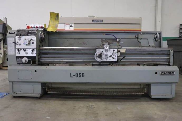 17" x 72" Seiki #XL, gap bed engine lathe, inch/metric threading, 7.5 HP, coolant system, chuck guard - Image 1