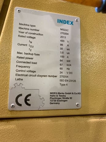 Index #MS22-6, CNC multi-spindle screw machine, parts machine, 2013 - Image 2