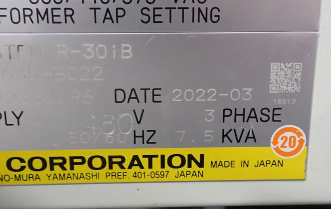 Fanuc R-2000iC/165F, 6-Axis, CNC Robot, 480 V., 3 Ph., Made In Japan, 2022 - Image 7