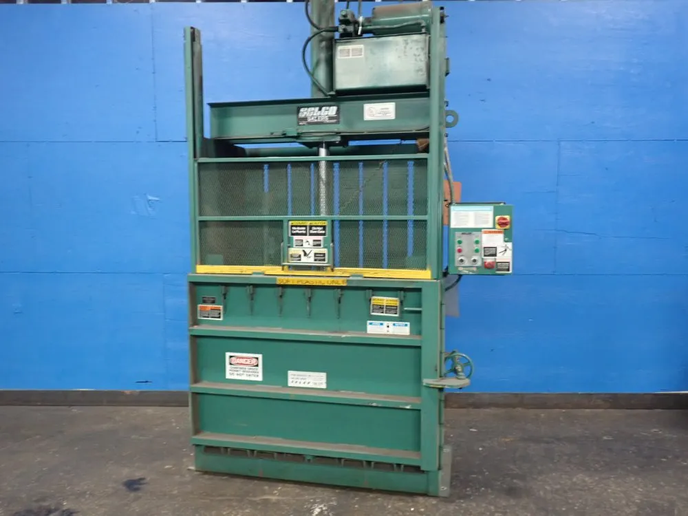 30" x 60" Selco #V5-HD, Hydraulic Vertical Baler, 10 HP, 208/230/460 V., 3 Ph. - Image 1
