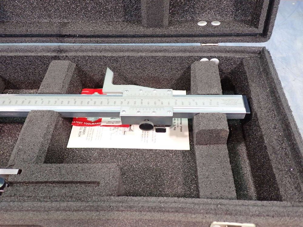 Starrett #254E & M, Vernier Height Gauge, 20" / 510mm, With Case - Image 3