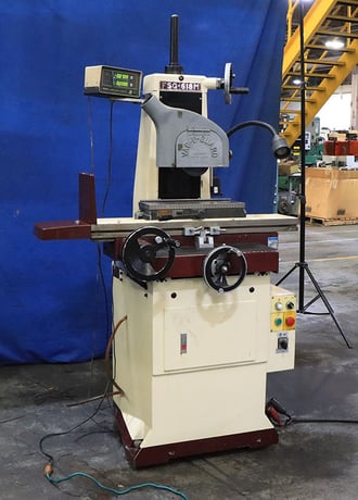 6" x 18" Chevalier #FSG-618M, hand feed surface grinder, 8" x .5" x 1.25" wheel, Mitutoyo 2-Axis digital read - Image 3