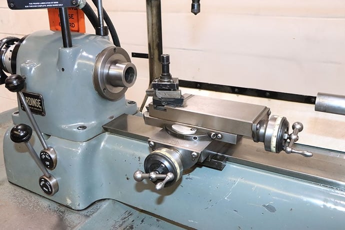 9" x 17" Hardinge #DV-59, precision engine lathe, variable speed, 5C collet closer, toolmakers compound - Image 5